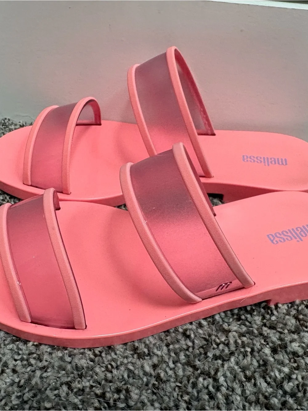 Melissa Coral Women’s Slide Sandals Size 5